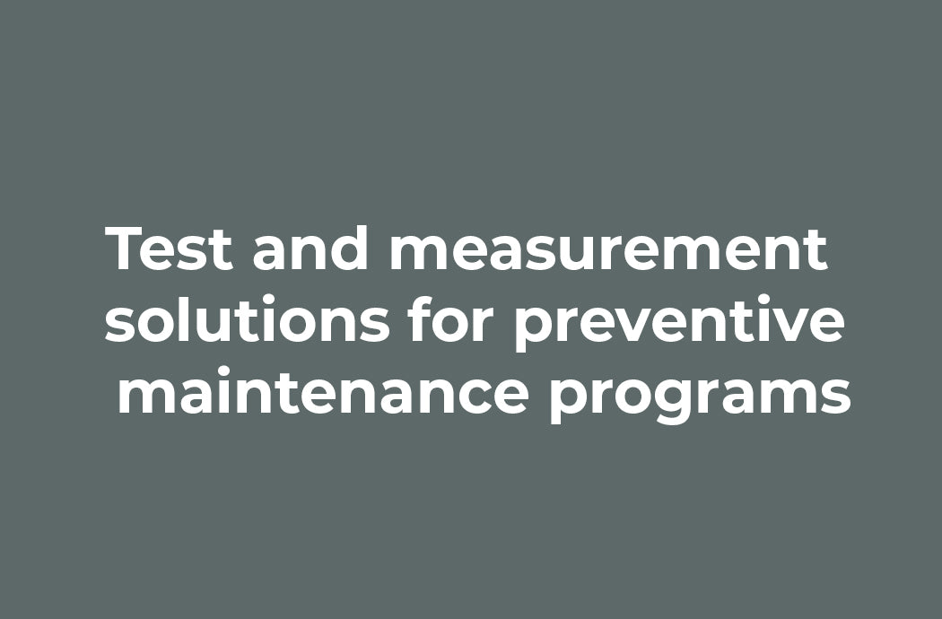 Implement Data-Driven Solutions for Preventive Maintenance Programs.