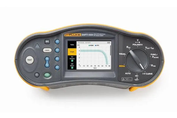 SMFT-1000 Solar Tools Pro Kit: Fluke Multifunction PV Tester, I-V Curve Tracer with TruTest™ Software and Solar PV Leads