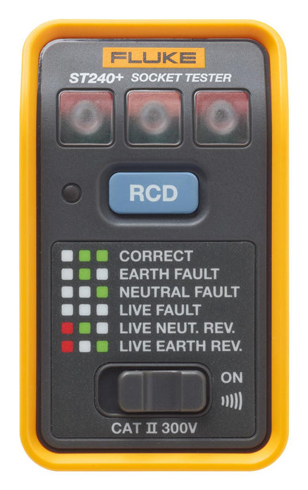 Fluke RCD Socket Tester, Beeper, UK, 50 Hz, 920 mW, 230 V