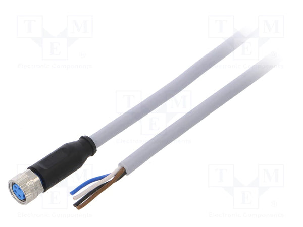 Sick - YF8U14-020VA3XLEAX CONNECTOR CABLE, M8, FEMALE, 4 PIN, STRAIGHT, 2M PVC CABLE