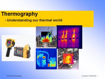 Infrared Thermography Principles