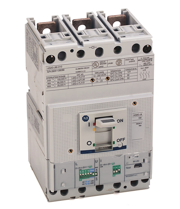 Allen-Bradley 140MG-J8P-D17-AA 140G 250A J Frame Mtr Protection Ckt-Bkr
