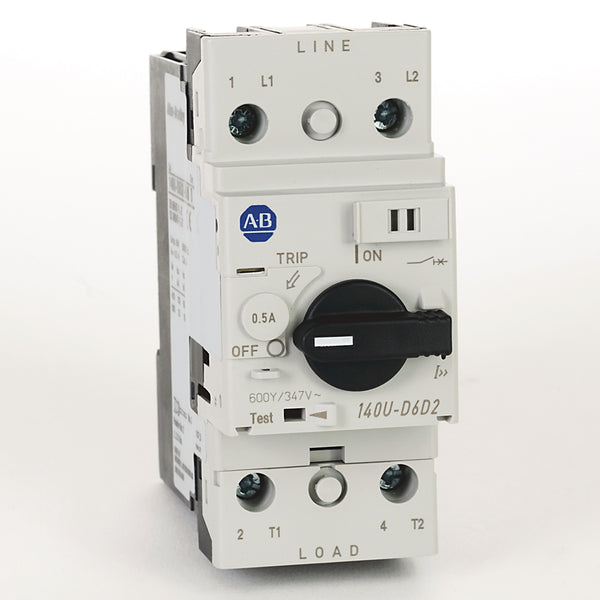 Allen-Bradley 140U-D6D2-B10 Circuit Breaker 2-Pole 1 A UL 489