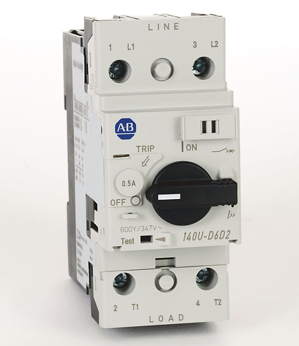 Allen-Bradley 140U-D6D2-B10 Circuit Breaker 2-Pole 1 A UL 489