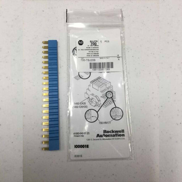Allen-Bradley 700-TBJ20B Relay Socket 20 Way Blue Jumper