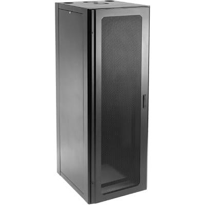 nVent HOFFMAN NC1268 Rack,Cabinet,Complete,19In,23U,23.9In Depth,Black,1000Lb Wt-Cap,Steel,Net Series