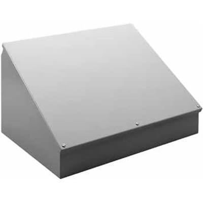 nVent HOFFMAN C12C16 Enclosure, Consolet, Sloped Cover, 12.00X16.00X9.09, Steel, Gray