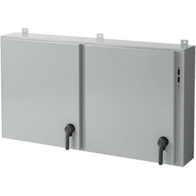 nVent HOFFMAN A60X3E11912 ENCLOSURE;NEMA 12;DISCONNECT;3 DR;60.00X118.25X12.00;STEEL;GRAY