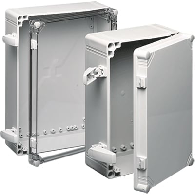 nVent HOFFMAN Q603018PCI ENCLOSURE;NEMA 4X;JBOX;SCREW COVER;600X300X173MM;POLYCARBONATE