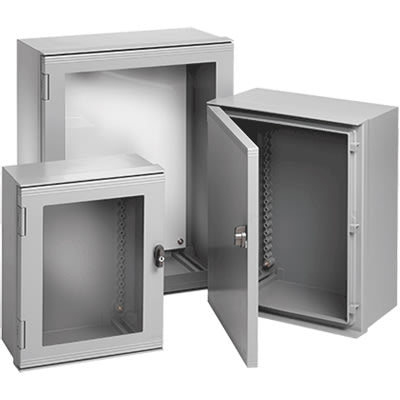 nVent HOFFMAN UU606020 Enclosure, NEMA 4X, SoLid Door, 625X612X228mm, Fiberglass