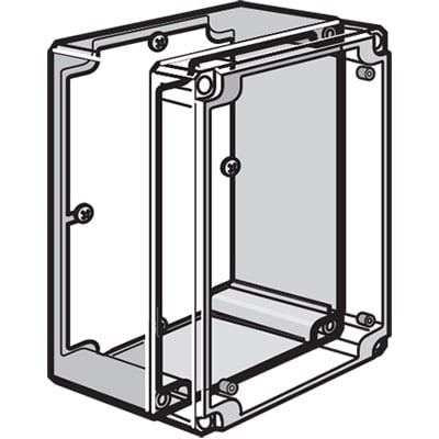 nVent HOFFMAN Q168PD Internal Panel, QLINE D, 131X65MM, FITS 160X80MM, STEEL