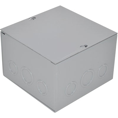 nVent HOFFMAN ASE6X6X4 Enclosure, Pull Box, Screw Cover, Knockouts, 6.00X6.00X4.00, Steel, Gray