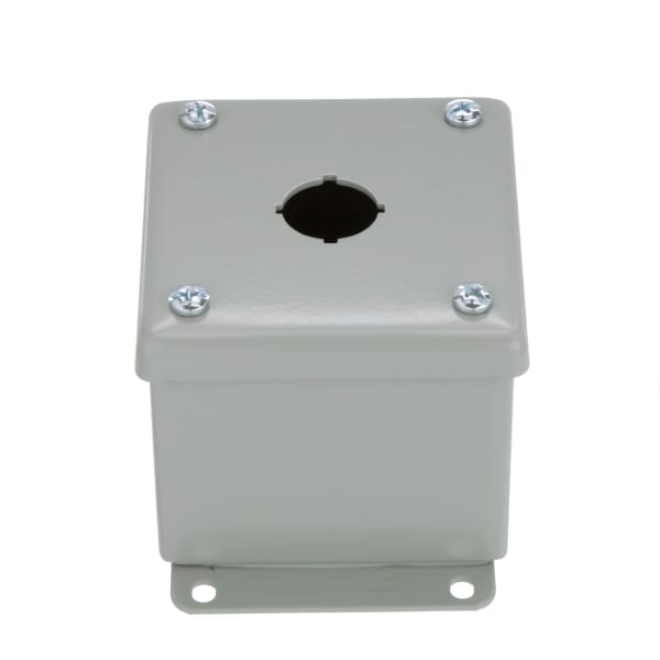 nVent HOFFMAN E1PBG Enclosure,Pushbutton,1 Hole,22.5mm,Steel,NEMA13,IP65,Gray,Type 12 Series