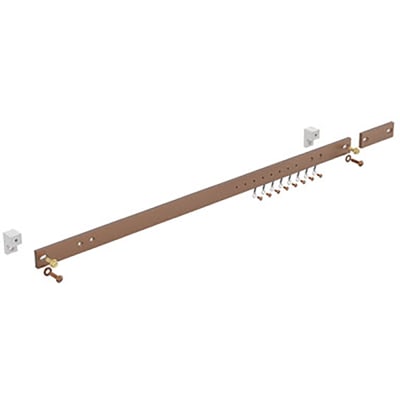 nVent HOFFMAN DG19 Horizontal Ground Bar Kit, With Mounting Hardware, Copper Alloy, Open Frame