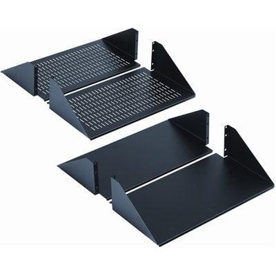 nVent HOFFMAN ESHD19 RACK;ACCESSORY;SHELF;DOUBLE-SIDED;FITS 19 IN. LAN R.;STEEL;BLACK