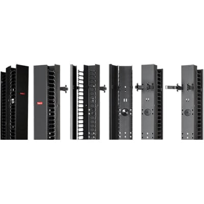 nVent HOFFMAN EC6S7 RACK;ACCESSORY;VERT CBL MGR;6X84IN SGL SIDE;84.00X6.00X9.00;STEEL;BLACK