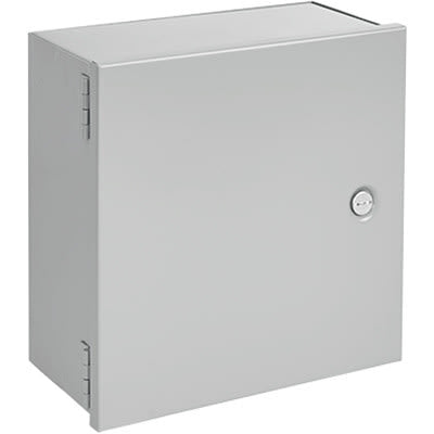 nVent HOFFMAN A10N104 Hinge-Cover Enclosure, Small, Type 1, 10.00x10.00x4.00, Gray, Mild Steel