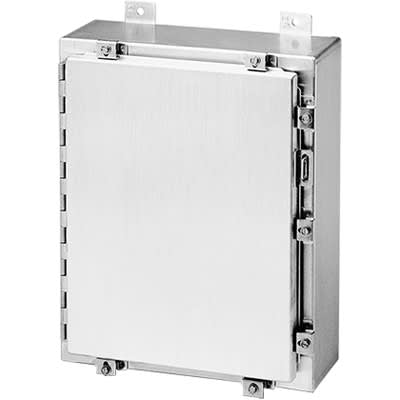 nVent HOFFMAN A24H2408ALLP Enclosure, Junction Box, Aluminum, Hinged, 24.0 x 24.0 x 8.0 in., W/Data Pocket