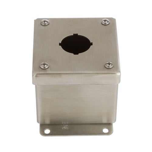 nVent HOFFMAN E1PBSS Enclosure,Pushbutton,1 Hole,30.5mm,Stainless,NEMA13,IP66,Pentair Stainless Serie