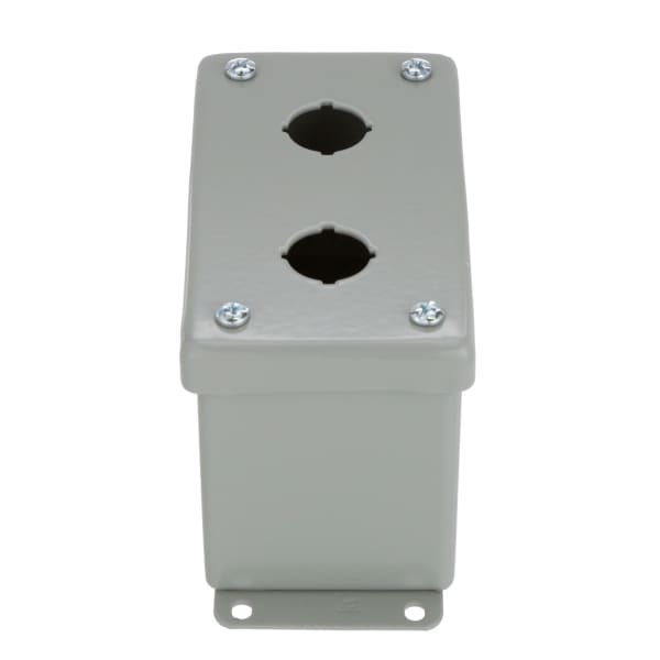 nVent HOFFMAN E2PBGXM Enclosure,Pushbutton,2 Hole,22.5mm,Steel,NEMA13,IP65,Gray,Pentair Series