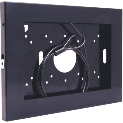 nVent HOFFMAN TBENCR Enclosure, Tablet, Steel, Black, 12.63x9.13x0.88 In, Kensington Lock, for Ipad