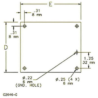 nVent HOFFMAN A6N4P Internal Panel, Steel, White, 4.25X2.25 In