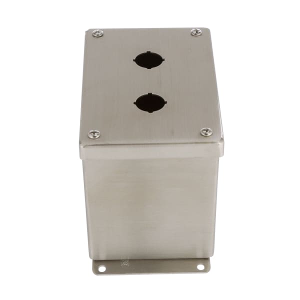 nVent HOFFMAN E2PBGXSS Enclosure,Pushbutton,2 Hole,22.5mm,Stainless,NEMA13,IP66,Pentair Stainless Serie