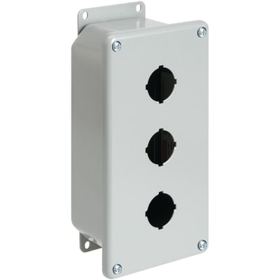 nVent HOFFMAN E3PBSS Enclosure,Pushbutton,3 Hole,30.5mm,Stainless,NEMA13,IP66,Pentair Stainless Serie