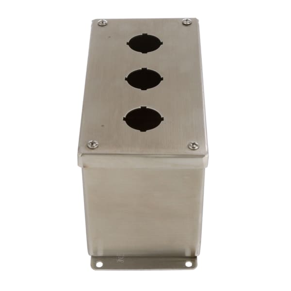 nVent HOFFMAN E3PBXSS Enclosure,Pushbutton,3 Hole,30.5mm,Stainless,NEMA13,IP66,Pentair Stainless Serie
