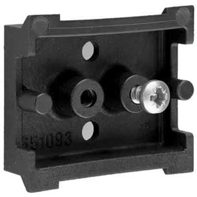 nVent HOFFMAN ADIN3PA42 DIN 3 Rail with Self-Adhesive, 1.7x1.5x0.55 inch, Black, Plastic