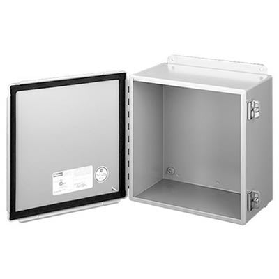 nVent HOFFMAN A12064CH Enclosure, Box-Lid, Steel, Gray, Hinged, Latches, 12.0 x 6.0 x 4.0 in., IP65