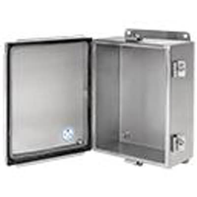 nVent HOFFMAN A1212CHEMCSS Enclosure, Box-Lid, Steel, Hinged, Screw/Clamp, 12.0 x 12.0 x 6.0 in., IP66