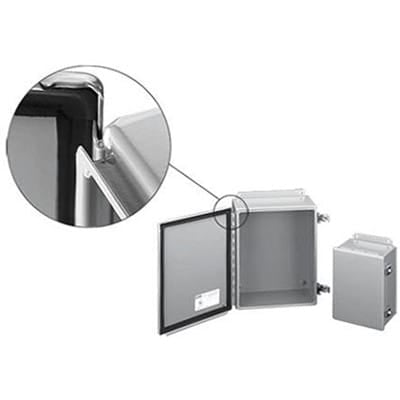 nVent HOFFMAN A1614CHFTC FTC Box 16.00x14.00x6.75 Gray, 16.00x14.00x6.54, Steel