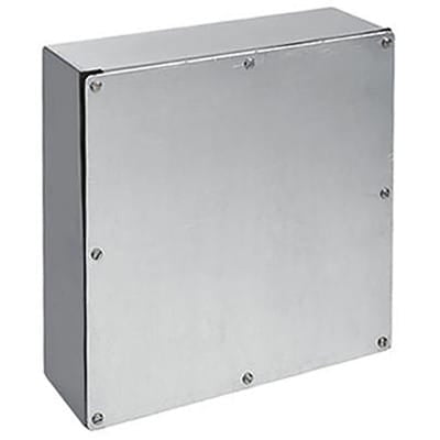 nVent HOFFMAN A18186GSC Galvanized Box, Screw Cover , 18.00x18.00x6.00, Steel