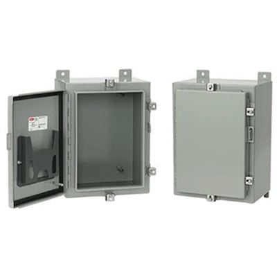 nVent HOFFMAN A20H16CLP Type 4 Encl. 20.00x16.00x10.00 Gray, 20.00x16.00x10.00, Steel