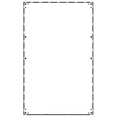nVent HOFFMAN A26P53 Internal Panel, Mounting Panel, 26.00X53.00, White, Steel