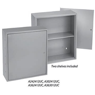 nVent HOFFMAN A302412UC T1 Locking Utility Box Gray, 30.00x24.00x12.00, Steel
