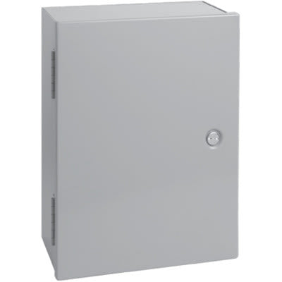nVent HOFFMAN A30N24CLP Enclosure, Medium, Type 1, Gray, 30.00 x 24.00 x 10.62 in., Steel