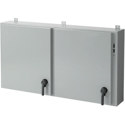 nVent HOFFMAN A42X1E2810 TYpe 12 SA Disc Enc w hndl Gray, 42.00x28.25x10.00, Steel