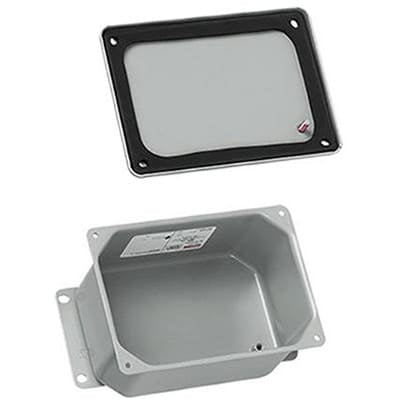 nVent HOFFMAN A445DSC DSC Box 3.50x4.00x4.75 Gray, 3.50x4.00x3.75, Steel