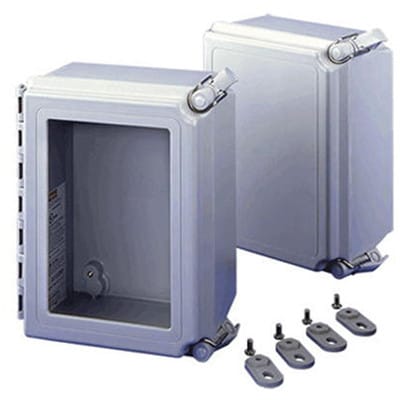 nVent HOFFMAN A664CHSCFGW Enclosure 6.00x6.00x4.00 , 6.00x6.00x4.00, Fiberglass