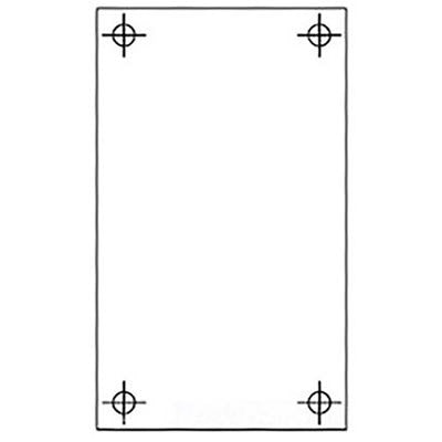nVent HOFFMAN A6P4C Internal Panel, 4.88X2.88 fits 6.00X4.00, fits 6X4, Plastic