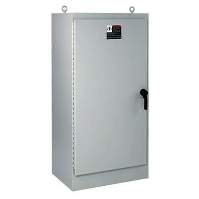 nVent HOFFMAN A72H3724FS3PT Free Stand Enclosure, One Door, Type 4, 3 Pt Latch, Gray, 72x37x24, Steel
