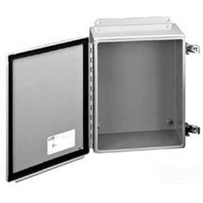 nVent HOFFMAN A806CHFTC Enclosure, Junction Box, Gray, Steel, Hinged, 8.0 x 6.0 x 4.5in, Latch with Tool