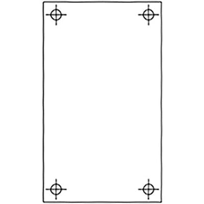 nVent HOFFMAN A8P6C Internal Panel, 6.75X4.88 fits 8.00X6.00, fits 8X6, Plastic