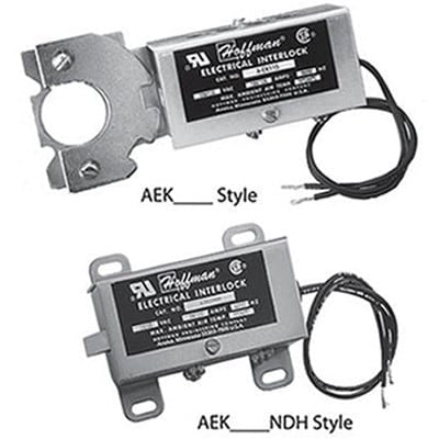 nVent HOFFMAN AEK115NDH Electrical Interlocks NDH, 115VAC, Plated, Mild Steel
