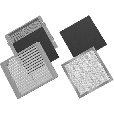 nVent HOFFMAN AFLTR10 Filter, Replacement, For TFP10 Fan, 10-inch, Light Gray, Foam, Qty 5, TFP