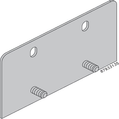 nVent HOFFMAN AMFK3RL014 Mounting Foot Kit (14 ga) Gray, 14.00 fits 14 ga., Steel