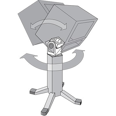 nVent HOFFMAN AST88 Swivel Tilt, fits 8x8 Pedestal , 8.00x8.00x8.00, Aluminum