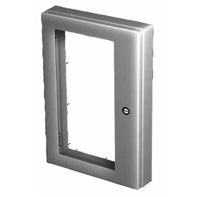 nVent HOFFMAN AWDH1612N4SS Enclosure Accessory; Window Kit; Hinged; SS Type 316; Gray; 14.19 x 8.14 in.